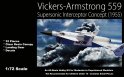 Vickers-Armstrong 559 (1955) British Jet Interceptor Model Kit