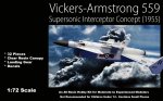 Vickers-Armstrong 559 (1955) British Jet Interceptor Model Kit