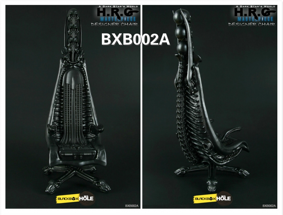 H.R. Giger 1/6 Scale Designer Chair Replica (Black Version) - Click Image to Close