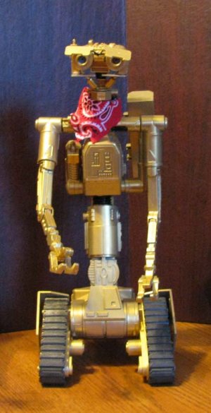 Johnny V 13" Robot Number 5 Is Alive!!! GOLD VERSION