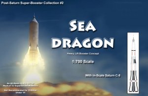 Sea Dragon and Saturn C-8 1/700 Scale Model Kit Super-Booster Collection #2