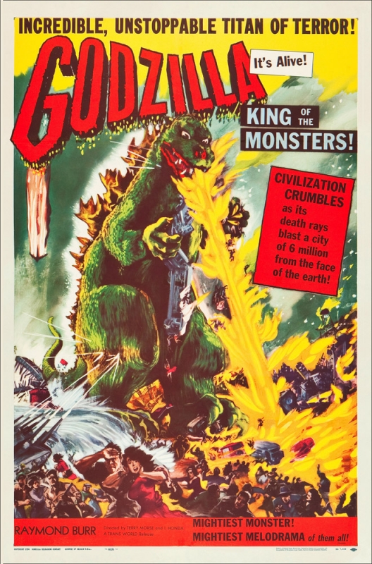 Godzilla 1954 American Version Movie Poster Reproduction - Click Image to Close