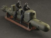 Italian Navy S.L.C. Maiale Human Torpedo with Crew Figures 1/35 Scale Model Kit