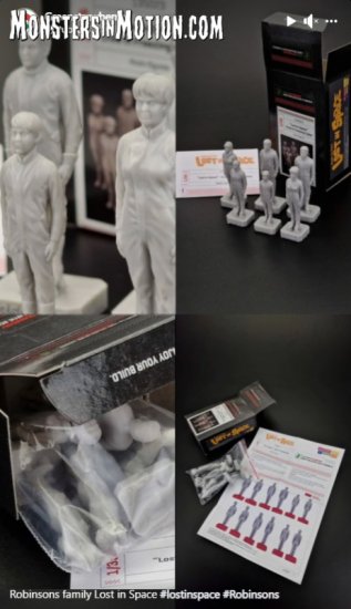 Lost In Space Robinson Family 1/35 Scale Figure Set Model Kit