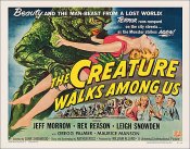 Creature Walks Amoung Us 1956 Style "B" Half Sheet Poster Reproduction