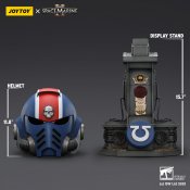 Warhammer 40K Ultramarines Lieutenant Titus MKX Helmet & Display Stand 1/1 Scale Replica