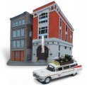 Ghostbusters II 1989 Headquarters With 1/64 Scale Ecto-1A 1959 Cadillac