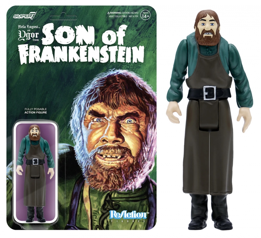 Frankenstein Ygor 3.75" ReAction Action Figure Universal Monsters Wave 3 - Click Image to Close