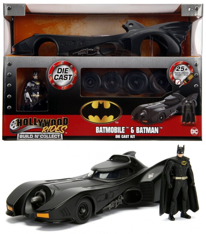 Batman 1989 Movie Batmobile with Figure 1/24 Scale Metal Model Kit - Click Image to Close