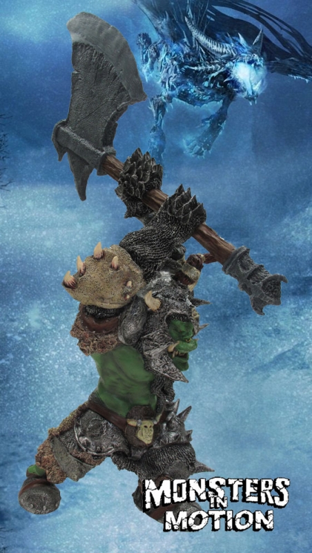 Warhammer Giant Orc 24" Tall Prefinished Statue - Click Image to Close