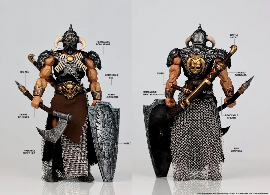 Frank Frazetta's Death Dealer With Steed 1/12 Scale Figure - Click Image to Close