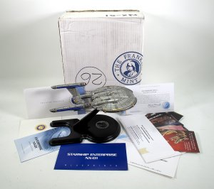 Star Trek Enterprise NX-01 Large Pewter Replica Franklin Mint