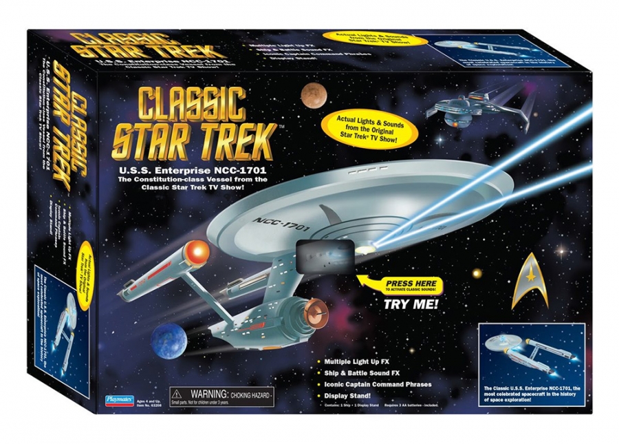 Star Trek: The Original Series NCC-1701 Enterprise Vehicle by Playmates - Click Image to Close