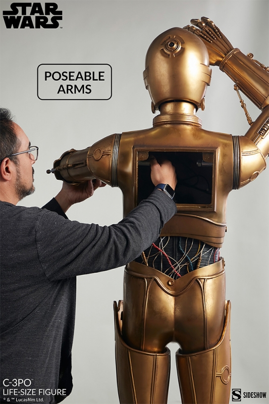 Star Wars C-3PO Life Size Droid Figure Display Prop Replica - Click Image to Close