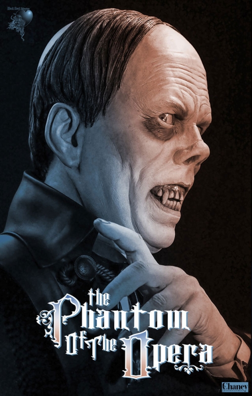 Phantom of the Opera Lon Chaney Life Size Bust by Jeff Yagher - Click Image to Close