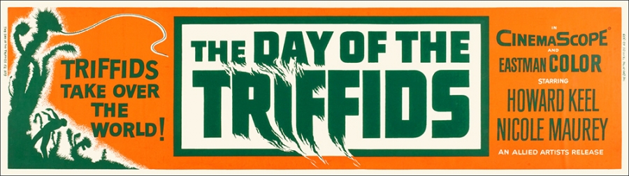 Day of the Triffids (1962) 36" x 10" Theater Banner Poster - Click Image to Close