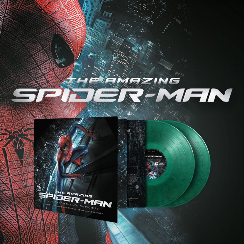 Amazing Spider-Man Soundtrack Vinyl LP James Horner 2 Disc Set - Click Image to Close