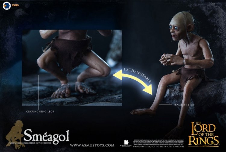 Lord of the Rings Gollum and Smeagol 1:4 Scale Figures