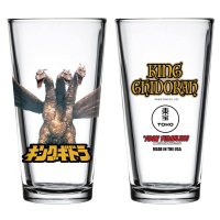 Godzilla King Ghidorah Toon Tumbler Pint Glass