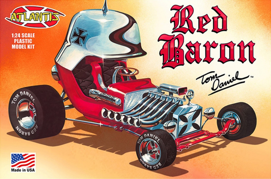 Red Baron Tom Daniel 1/24 Scale Model Kit Re-Issue by Atlantis - Click Image to Close