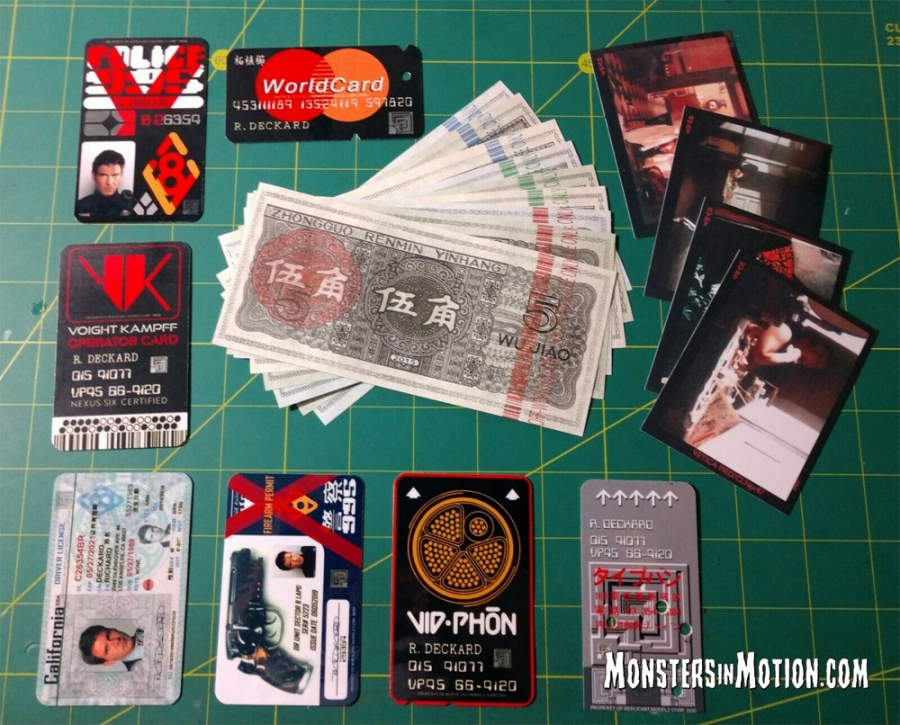 Blade Runner Deckard Cards & Money Collection Prop Replica - Click Image to Close