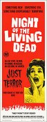 Night of the Living Dead 1968 Insert Card Poster Reproduction