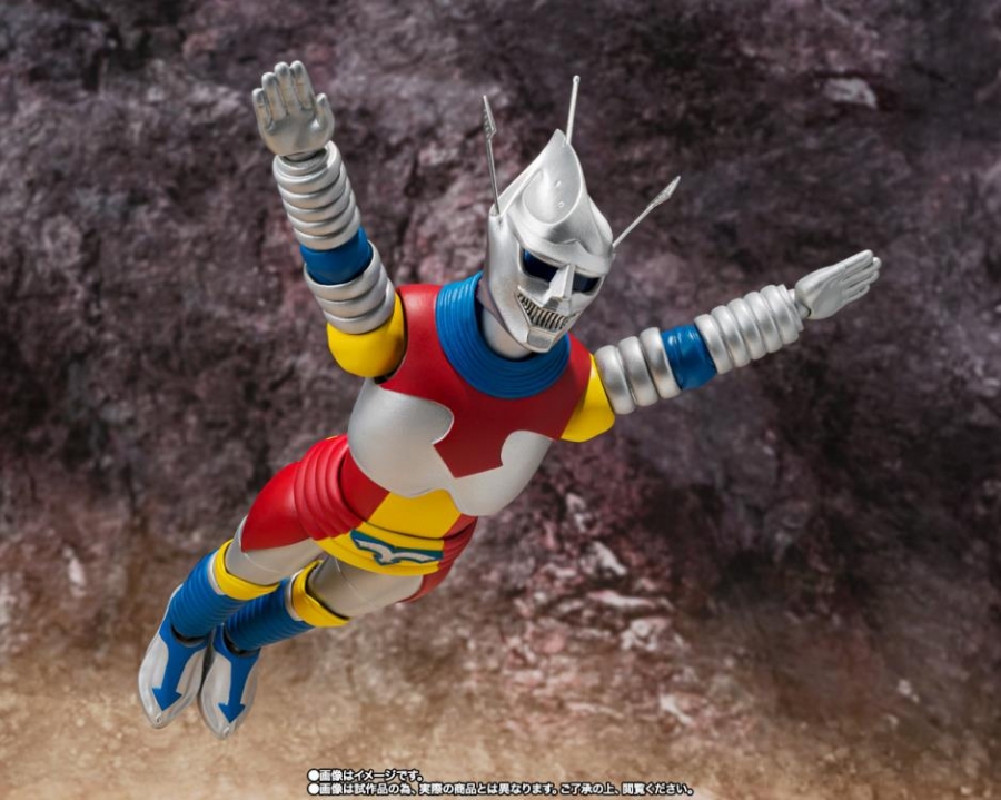 Godzilla vs. Megalon 1973 Jet Jaguar S.H.MonsterArts Figure - Click Image to Close