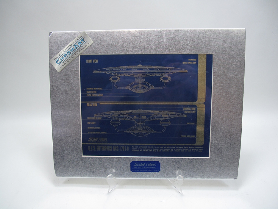 Star Trek Enterprise Blueprint Chromart 3 Limited Edition Art Prints - Click Image to Close