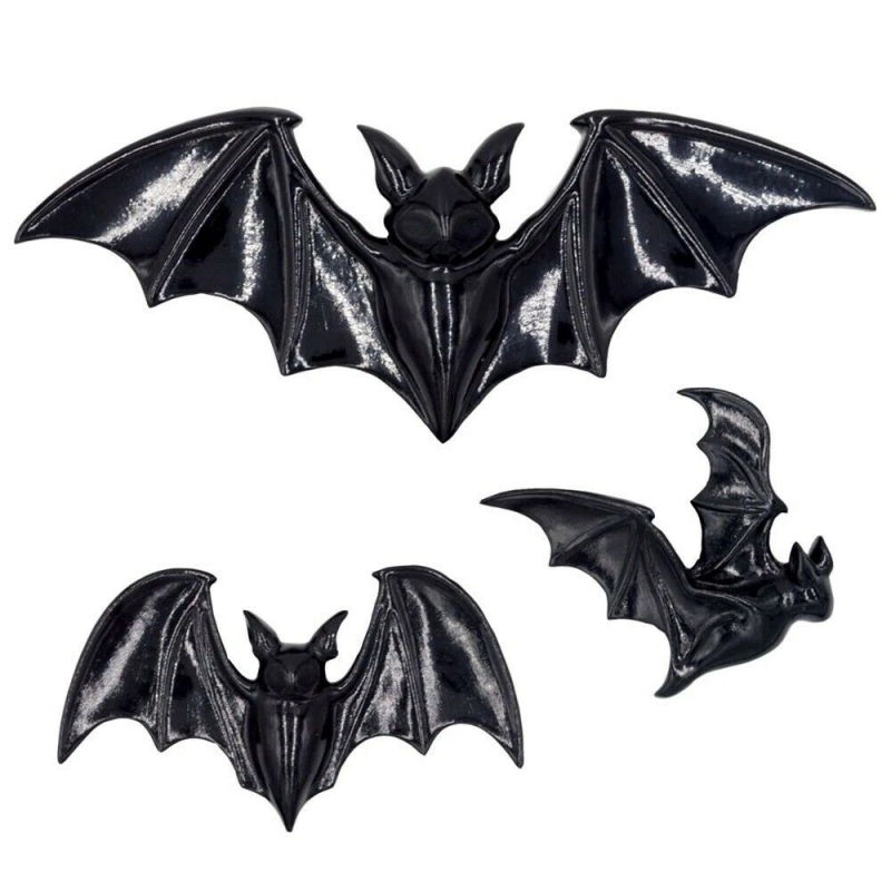 Vampire Bat Wall Decor Set - Click Image to Close