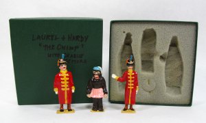 Laurel and Hardy with Charles Gemora as Ethel Lead Figures from "The Chimp"