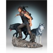 Walking Dead Daryl and the Wolves Statue