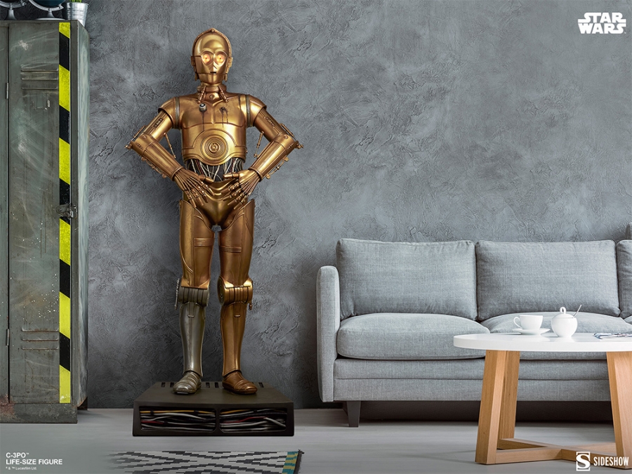 Star Wars C-3PO Life Size Droid Figure Display Prop Replica - Click Image to Close