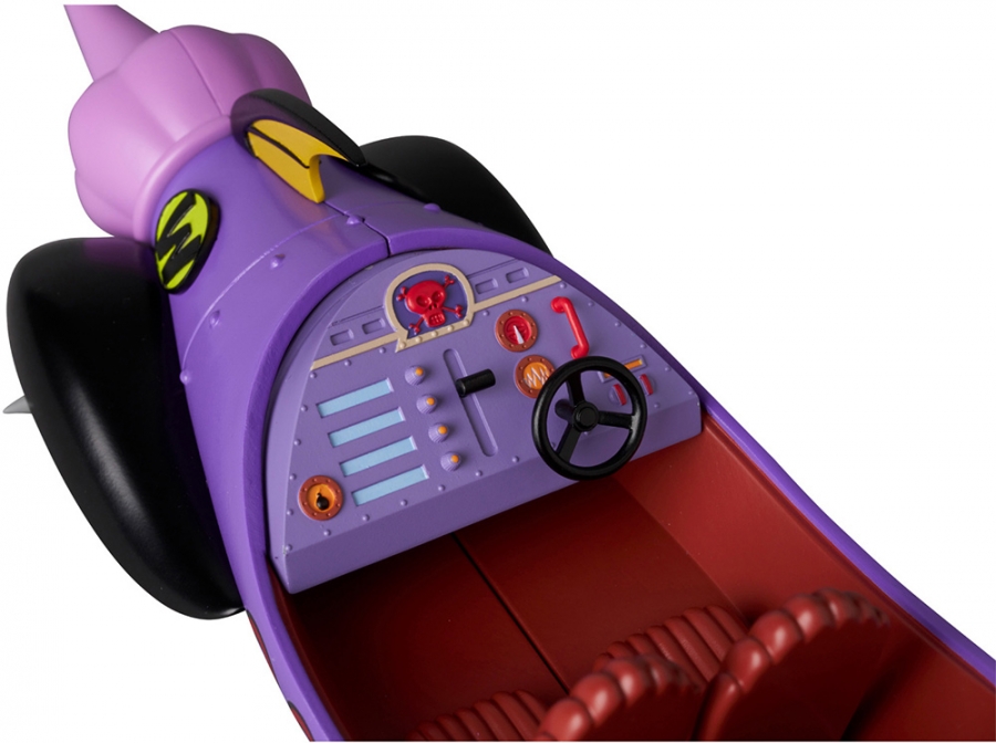 Wacky Races Mean Machine MAFEX Vehicle Replica with Dick Dastardly and Muttley - Click Image to Close