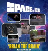 Space 1999 Brian The Brain SWIFT Spacecraft and Launchpad Diecast Replica Deluxe Set
