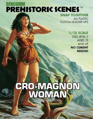Cro-Magnon Woman Aurora Prehistoric Scenes 1/13 Scale Model Kit Re-Issue