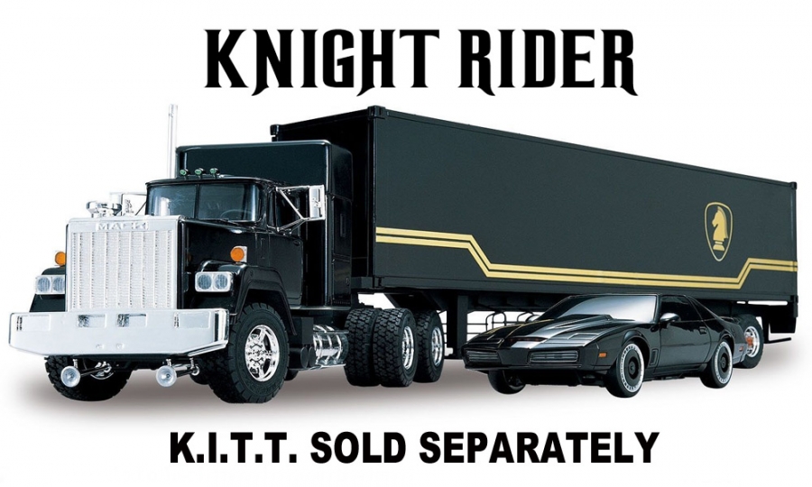 Knight Rider 1982 Knight Foundation Trailer 1/28 Scale Model Kit by Aoshima - Click Image to Close