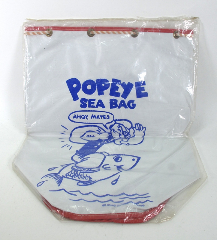 Popeye The Sailor Vintage Popeye Sea Bag by J & J Novelty - Click Image to Close