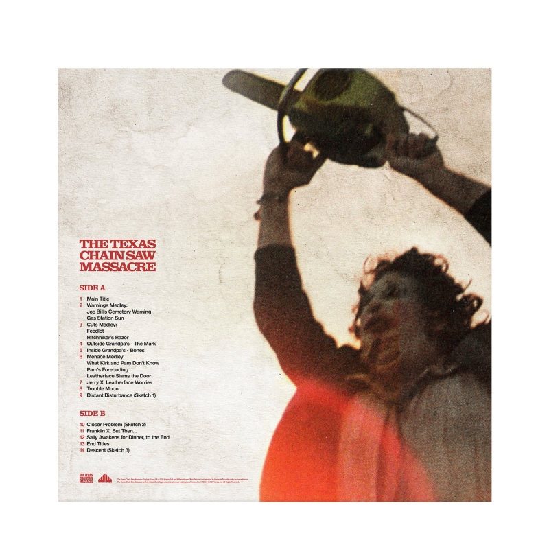 Texas Chainsaw Massacre 1974 Soundtrack LP Tobe Hooper - Click Image to Close