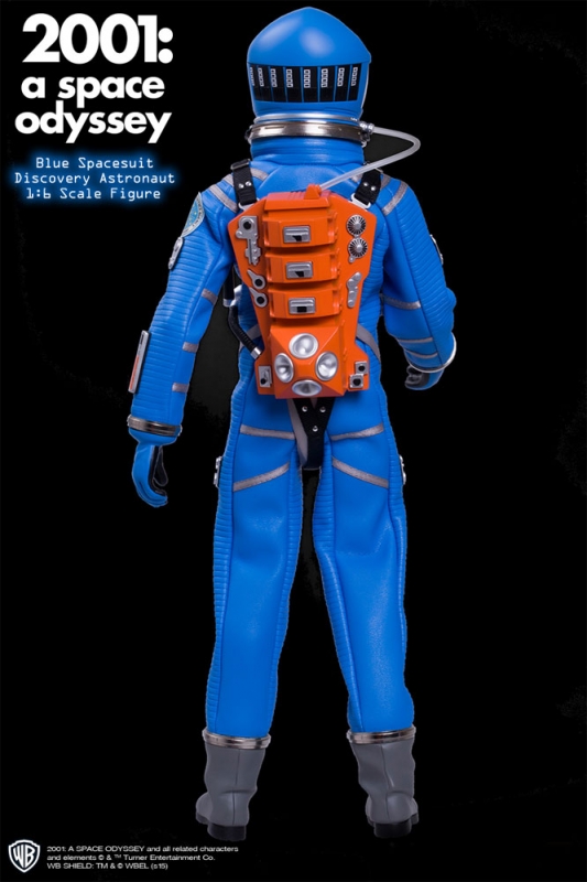 2001: A Space Odyssey Blue Discovery Astronaut 1/6 Scale 12" Figure Spacesuit - Click Image to Close