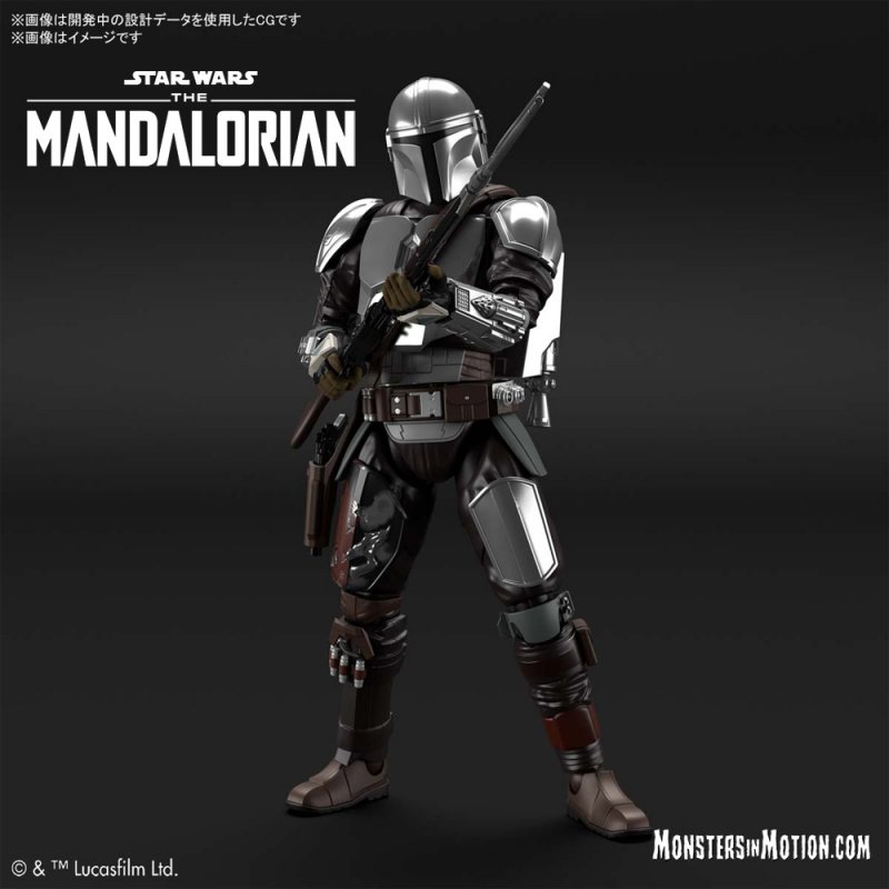 Star Wars The Mandalorian 1/12 Scale Model Kit by Bandai Japan - Click Image to Close