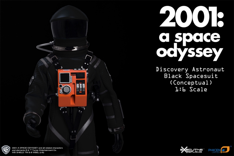 2001: A Space Odyssey Black Discovery Astronaut 1/6 Figure Spacesuit - Click Image to Close