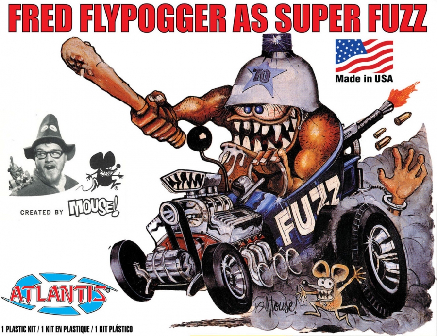 Fred Flypogger as Super-Fuzz by Stanley Mouse Model Kit - Click Image to Close