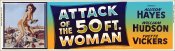 Attack of the 50 Foot Woman (1958) 36" x 10" Theater Banner Poster