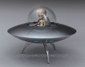 Alpha Centauri U.F.O. 1/32 Scale Injected Plastic Model Kit UFO Flying Saucer