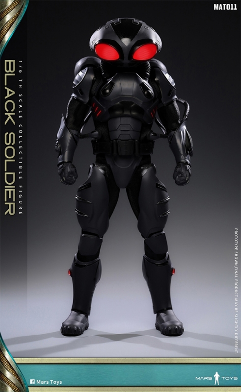 Black Soldier 1/6 Scale Figure with Lights by Mars Toys - Click Image to Close