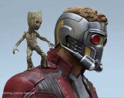 Guardians of the Galaxy Vol 2 Starlord & Baby Groot Life-Size Statue Display