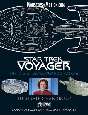 Star Trek Voyager U.S.S. Voyager NCC-74656 Illustrated Handbook Hardcover Book