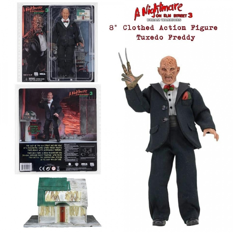 Nightmare On Elm Street Part 3 Freddy 8" Clothed Action Figure - Click Image to Close
