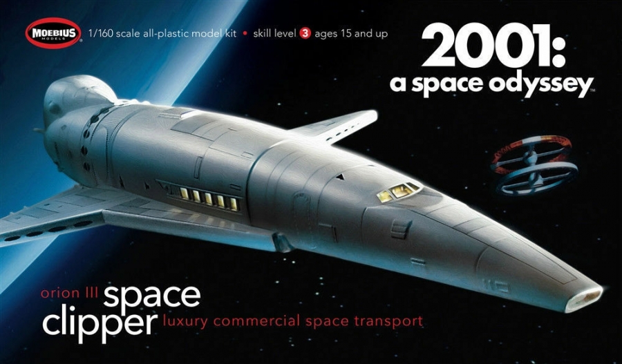 2001: A Space Odyssey Orion Space Clipper 1/160 Scale Model Kit by Moebius - Click Image to Close