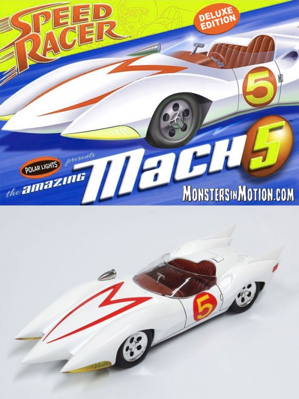 Speed Racer Mach 5 1/25 Scale Deluxe Model Kit by Polar Lights - Click Image to Close